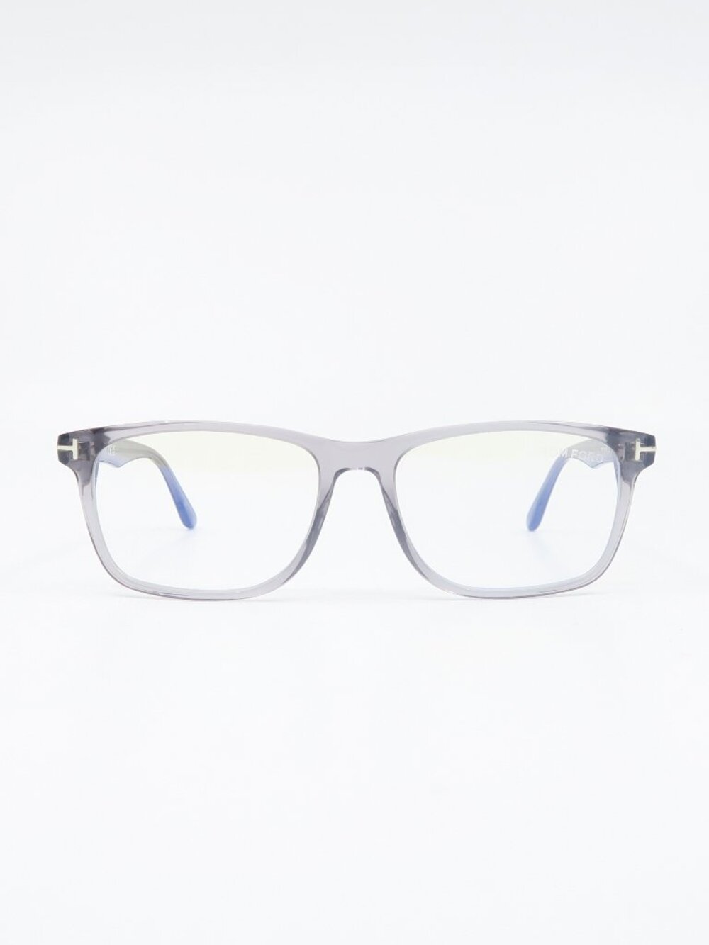 Tom Ford TF5752-B 020 53mm Grey, Blue Block Rectangular, New Men's Eyeglasses.